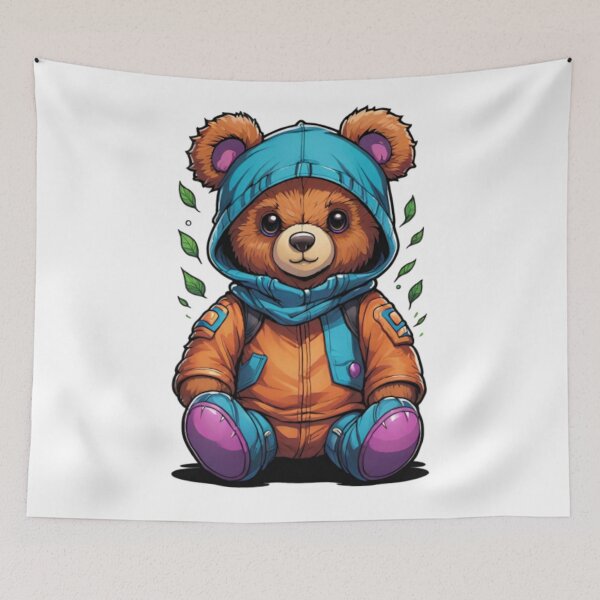 Item preview, Animal, Bear, Brown, Sweety, Stuffed Toy, Teddy Bear, Blue, Sweet, Cuddly Toy designed and sold by Ciarka.