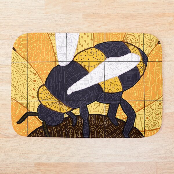 Item preview, Bee on Flower | Patchwork designed and sold by Ecliptic.