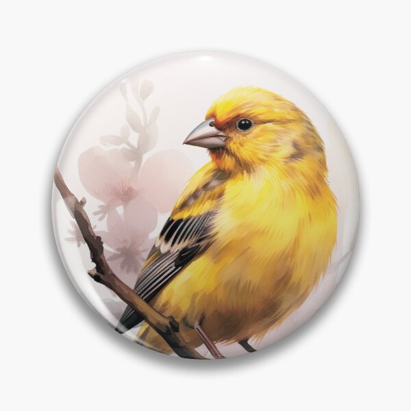 Item preview, Watercolor Yellow Canary Bird designed and sold by TheAnimalZ00.