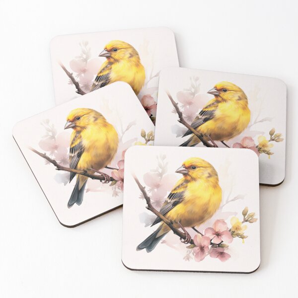 Item preview, Watercolor Yellow Canary Bird designed and sold by TheAnimalZ00.