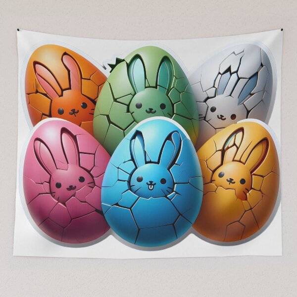 Item preview, Bunny Cracks: Easter Delight designed and sold by AI-Only Creations.