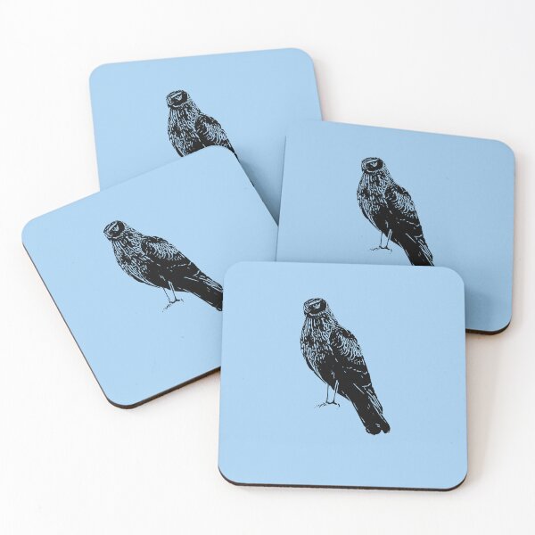 Item preview, Northern Harrier Marsh Hawk Perched Black Design  designed and sold by designsasstultd.