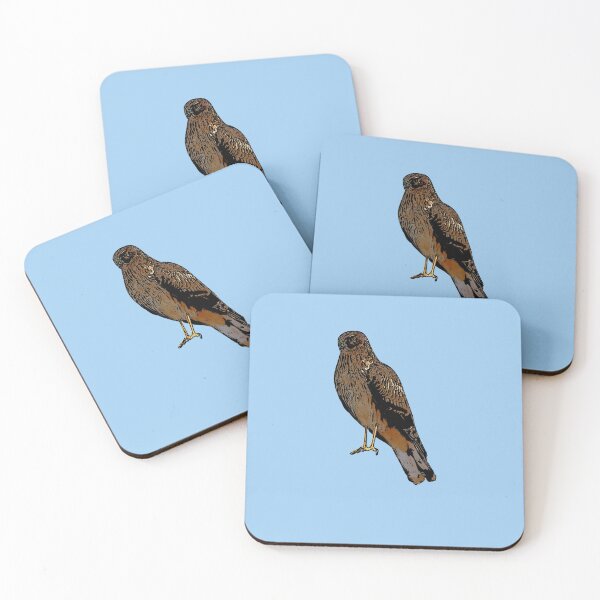 Item preview, Northern Harrier Marsh Hawk Perched Black Alternate Design  designed and sold by designsasstultd.