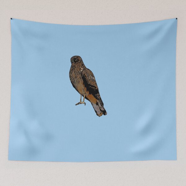 Item preview, Northern Harrier Marsh Hawk Perched Black Alternate Design  designed and sold by designsasstultd.