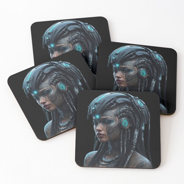 Item preview, Cyberpunk Tribe Girl, Dark, Techno designed and sold by Burn-Ego.