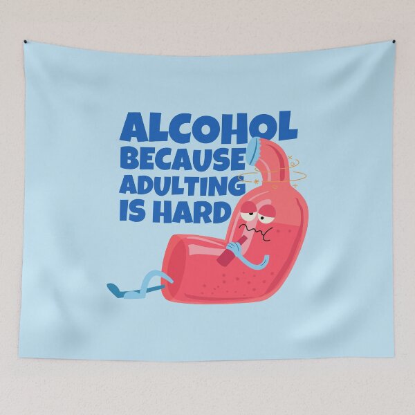 Item preview, Alcohol Because Adulting Is Hard designed and sold by ricricswert.