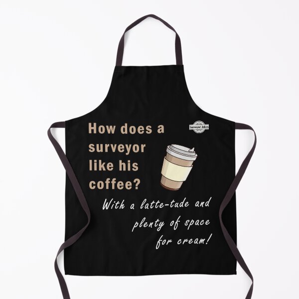 Item preview, Surveyor dad joke - How does a surveyor like his coffee? designed and sold by Marc Molenaar.
