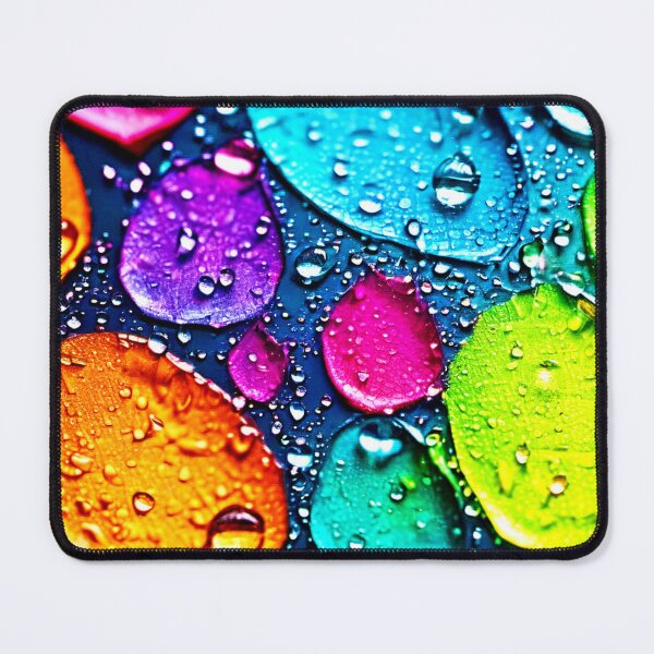 Item preview, Vibrant Neon Water Droplets designed and sold by Health And Fitness Posts e-Store.