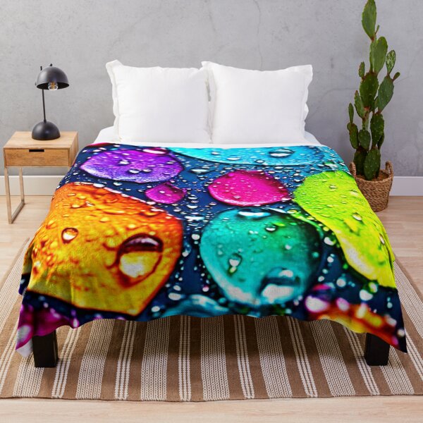 Item preview, Vibrant Neon Water Droplets designed and sold by Health And Fitness Posts e-Store.
