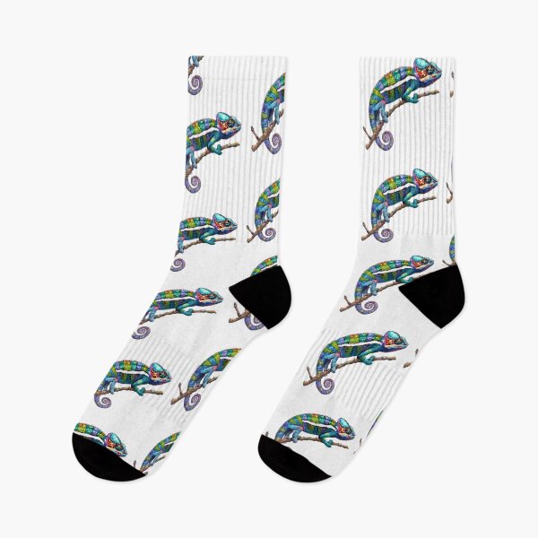 Item preview, Panther chameleon clings to a branch, bright and beautiful colors. #5 designed and sold by kizenya.