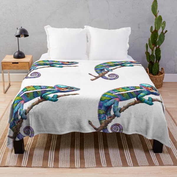 Item preview, Panther chameleon clings to a branch, bright and beautiful colors. #5 designed and sold by kizenya.