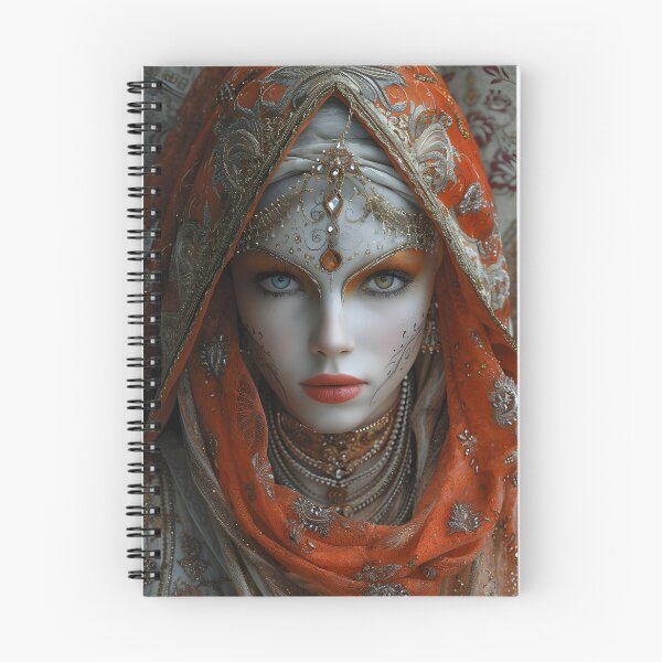 Item preview, Captivating portrait of woman in ornate attire designed and sold by Artessie.