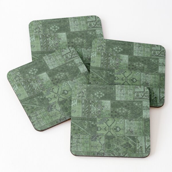 Item preview, Persian Vintage Vintage Patchwork Green designed and sold by W. Chahir®.
