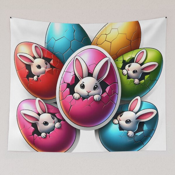 Item preview, Eggstravaganza: Bunny Surprise designed and sold by AI-Only Creations.