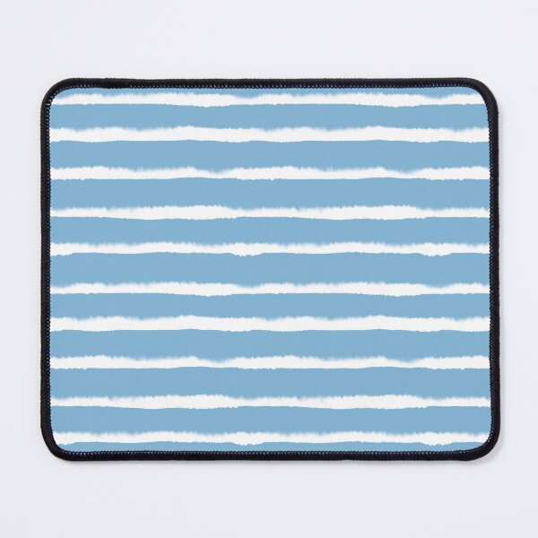 Item preview, Abstract watercolor stripes-dusty blue and white designed and sold by inkbearblue.