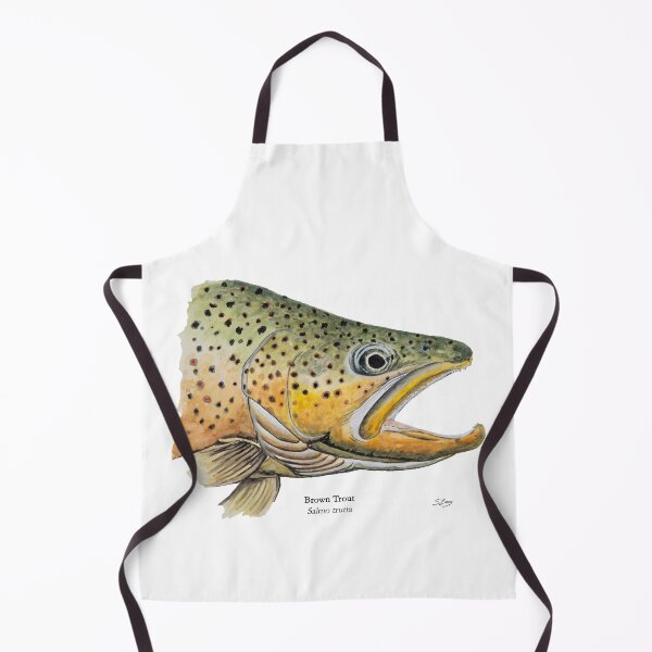 Item preview, Brown Trout Head Painting designed and sold by Stephen Emms.