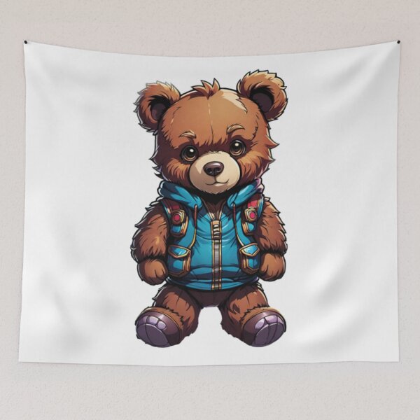 Item preview, Animal, Bear, Brown, Sweety, Stuffed Toy, Teddy Bear, Blue, Sweet, Cuddly Toy designed and sold by Ciarka.