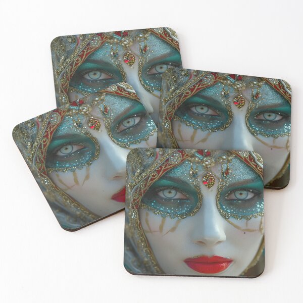 Item preview, Captivating portrait of woman in ornate attire designed and sold by Artessie.