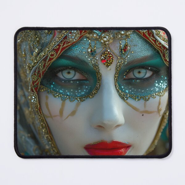 Item preview, Captivating portrait of woman in ornate attire designed and sold by Artessie.