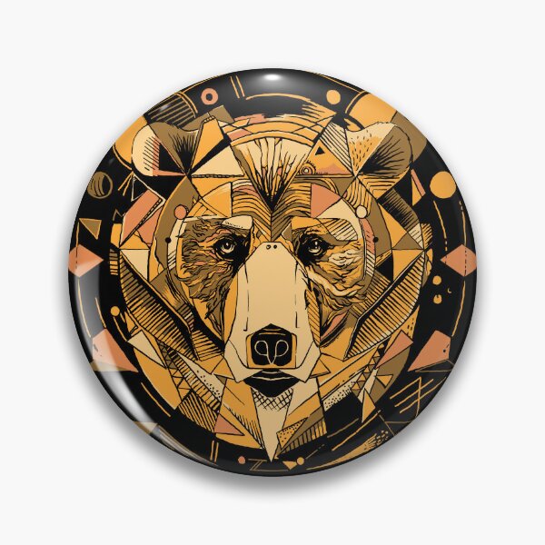 Item preview, Wildlife Art: Black Bear Wanderlust: Embracing Your Inner Grizzly [dark version] designed and sold by Kraftees.