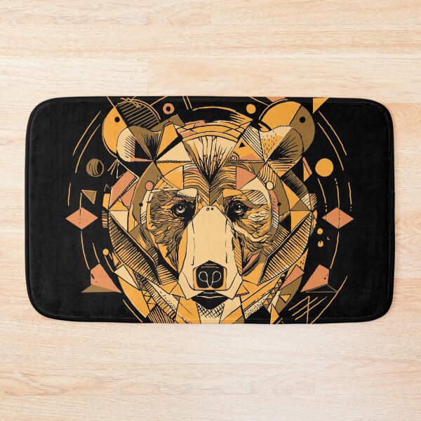 Item preview, Wildlife Art: Black Bear Wanderlust: Embracing Your Inner Grizzly [dark version] designed and sold by Kraftees.