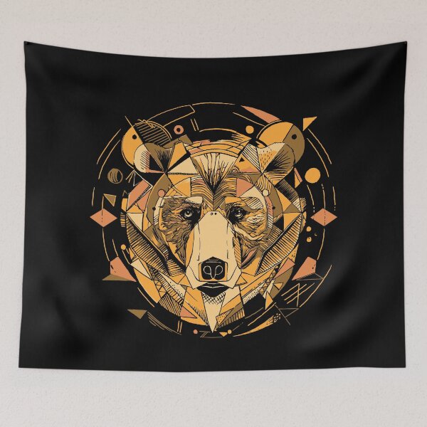 Item preview, Wildlife Art: Black Bear Wanderlust: Embracing Your Inner Grizzly [dark version] designed and sold by Kraftees.