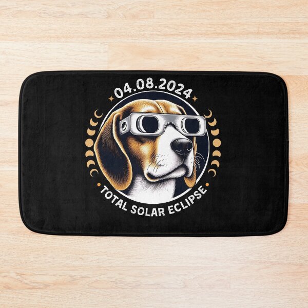 Item preview, Beagle Dog  In TotalSolar Eclipse, wearing eclipse glasses designed and sold by ArtByKatti.
