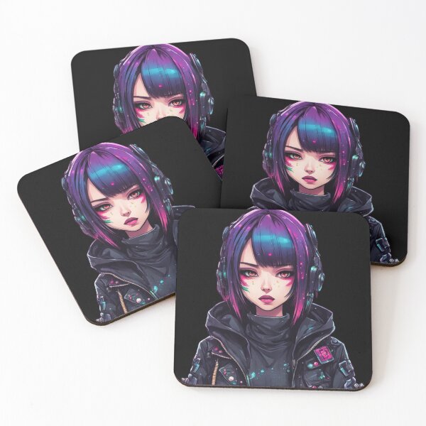 Item preview, Chica Cyberpunk, Ojos Tristes, Arte Conceptual designed and sold by Burn-Ego.