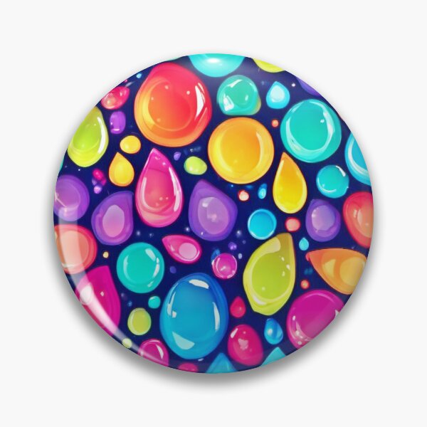 Item preview, Colorful Neon Droplets designed and sold by Health And Fitness Posts e-Store.