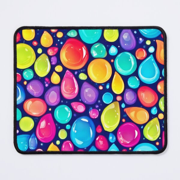 Item preview, Colorful Neon Droplets designed and sold by Health And Fitness Posts e-Store.