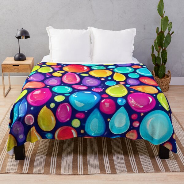 Item preview, Colorful Neon Droplets designed and sold by Health And Fitness Posts e-Store.
