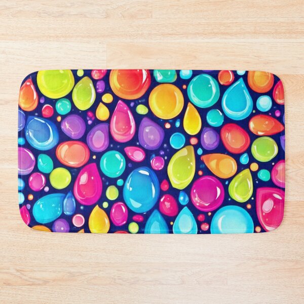 Item preview, Colorful Neon Droplets designed and sold by Health And Fitness Posts e-Store.