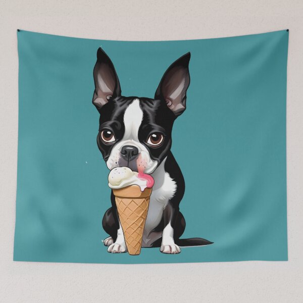 Aperçu de l'œuvre Copy of Copy of Copy of Copy of Copy of Copy of Copy of Copy of Copy of Copy of A Cute Whimsical Boston Terrier créée et vendue par Hall-O-Gram.