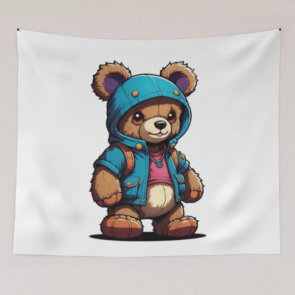 Item preview, Animal, Bear, Brown, Sweety, Stuffed Toy, Teddy Bear, Blue, Sweet, Cuddly Toy designed and sold by Ciarka.