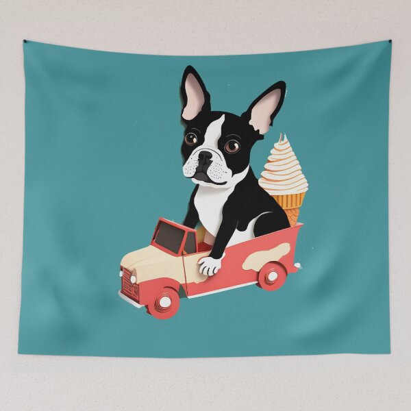 Aperçu de l'œuvre Copy of Copy of Copy of Copy of Copy of Copy of Copy of Copy of Copy of Copy of Copy of A Cute Whimsical Boston Terrier créée et vendue par Hall-O-Gram.