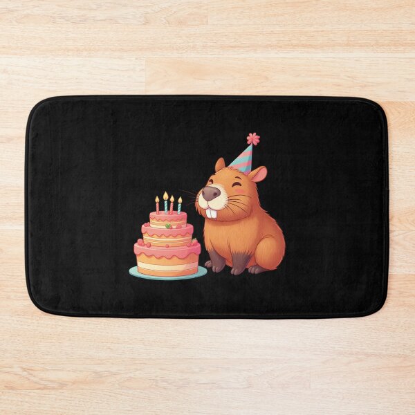 Item preview, Cappy Capy Birthday Capybara Kawaii  designed and sold by These_Prints.