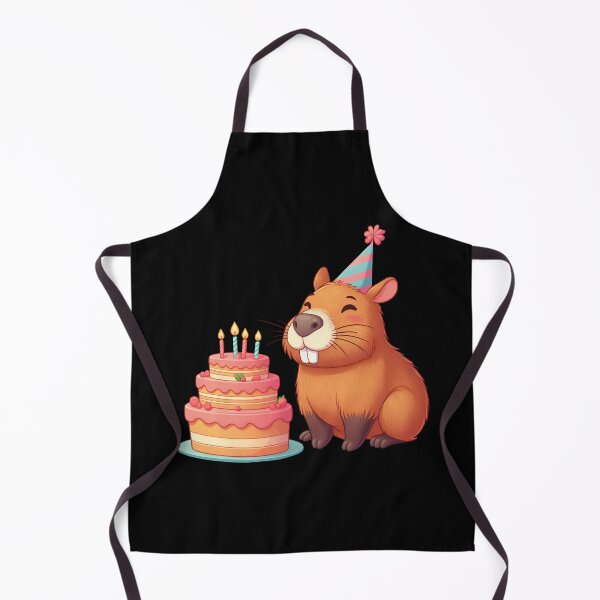 Item preview, Cappy Capy Birthday Capybara Kawaii  designed and sold by These_Prints.