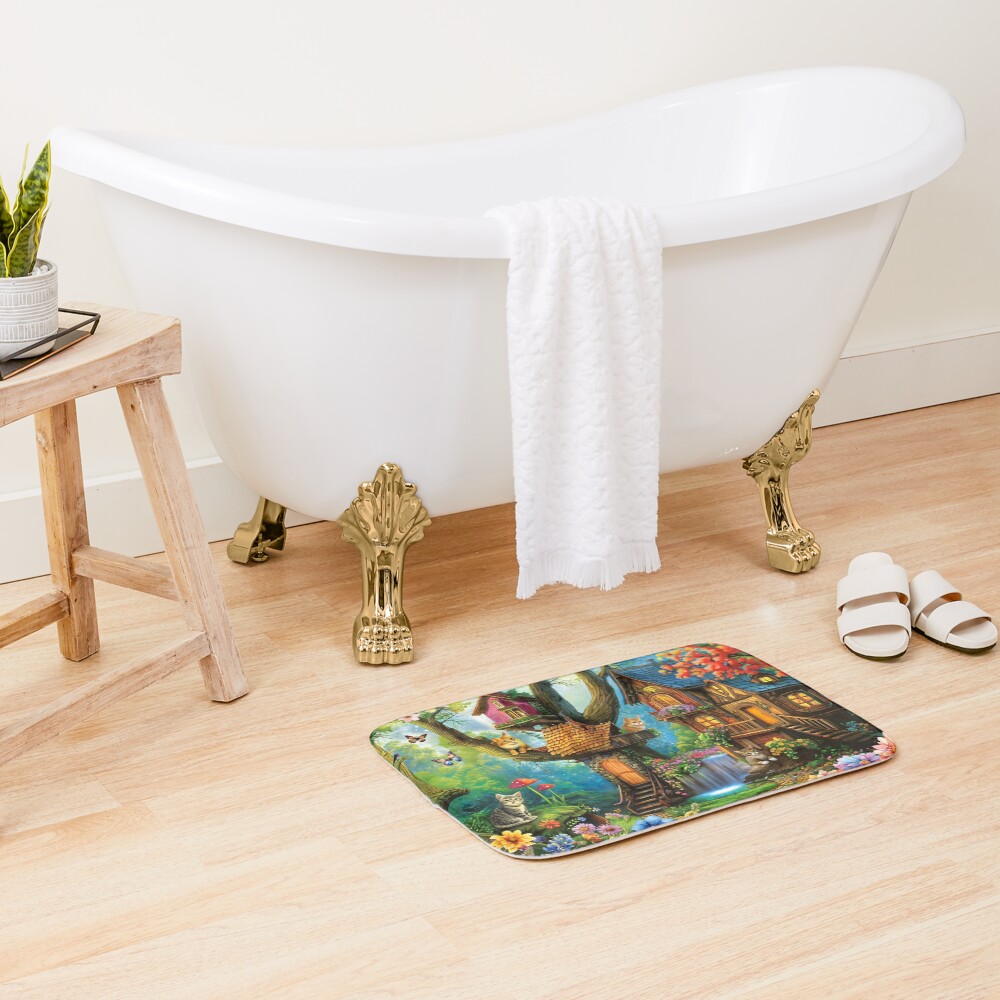 Item preview, Bath Mat designed and sold by phatpuppyart.