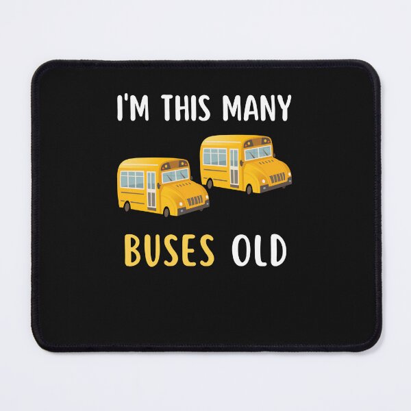 Item preview, I'm This Many Buses Old, School Bus 2nd Birthday 2 Years Old designed and sold by Anton Ashraf.