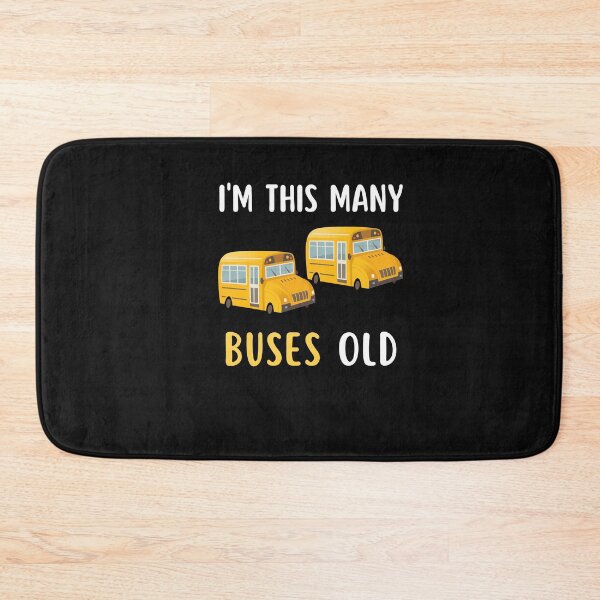 Item preview, I'm This Many Buses Old, School Bus 2nd Birthday 2 Years Old designed and sold by Anton Ashraf.