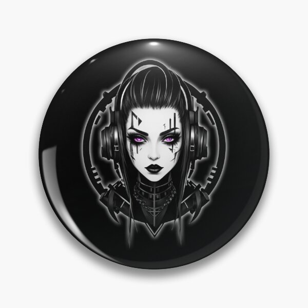 Item preview, Cyberpunk Goth Girl, Dark Logo, Techno designed and sold by Burn-Ego.
