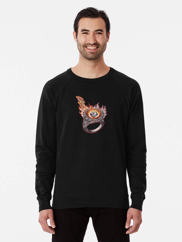 Thumbnail 1 of 5, Lightweight Sweatshirt, Hot Wife Wedding Ring Fire designed and sold by Vixen-Games.