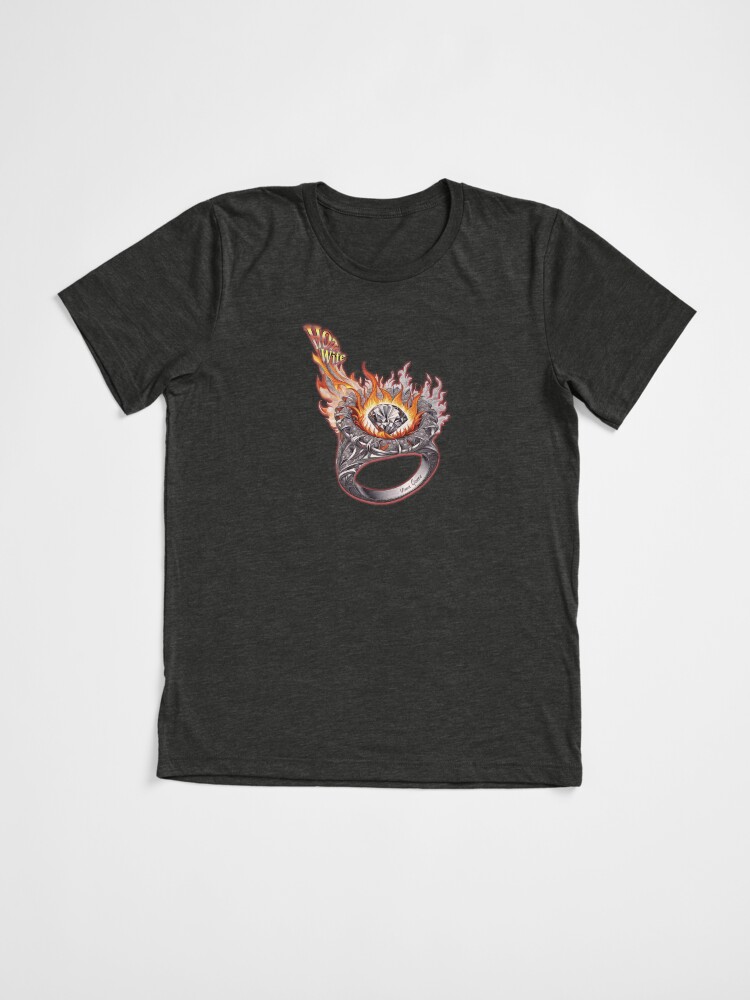 Thumbnail 3 of 7, Tri-blend T-Shirt, Hot Wife Wedding Ring Fire designed and sold by Vixen-Games.