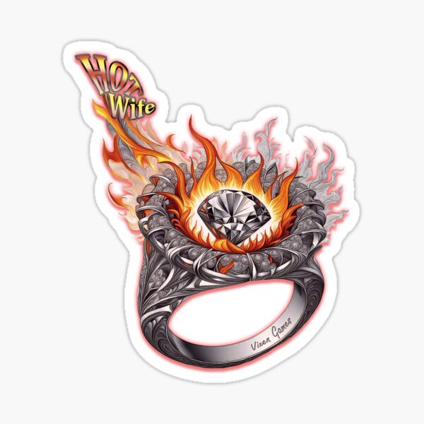 Item preview, Hot Wife Wedding Ring Fire designed and sold by Vixen-Games.