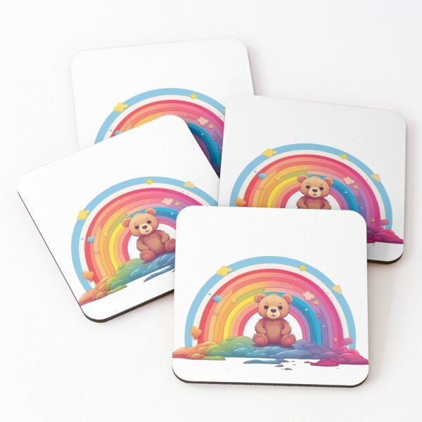 Item preview, Rainbow and cute bear designed and sold by catcraftss.