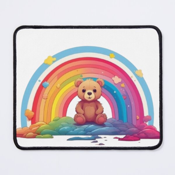 Item preview, Rainbow and cute bear designed and sold by catcraftss.