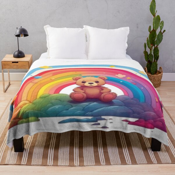 Item preview, Rainbow and cute bear designed and sold by catcraftss.