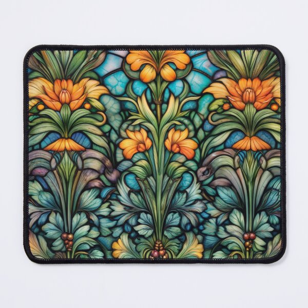 Item preview, Stained Glass Floral Pattern Art Nouveau designed and sold by Kendresson.