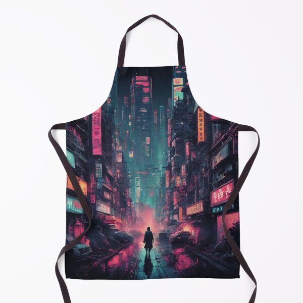 Item preview, Cyberpunk Dystopian City, Lone Figure, Poster Art designed and sold by Burn-Ego.
