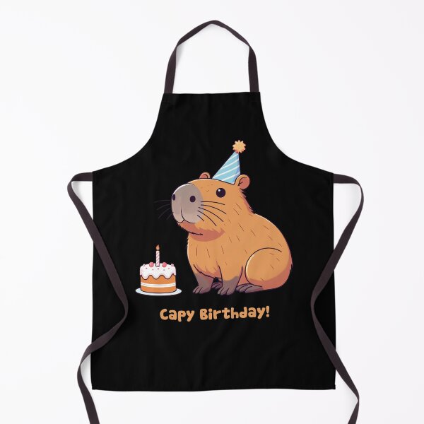 Item preview, Cappy Capy Birthday Capybara Kawaii  designed and sold by These_Prints.